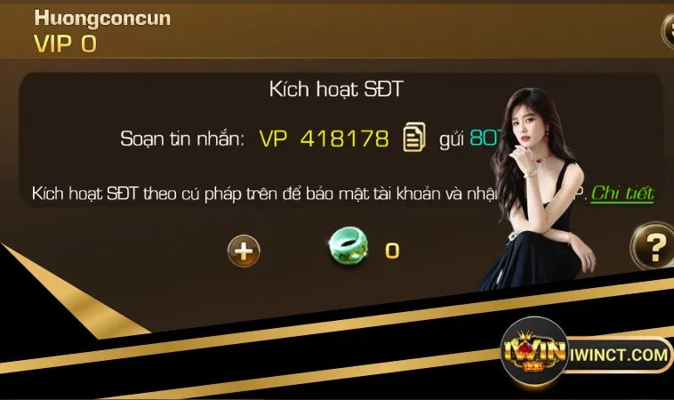Phí kích hoạt iWin chỉ 1.000 đồng anh em hãy thực hiện ngay